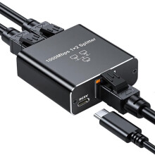 Répartiteur de câble Ethernet RJ45 1000 Mbps 1 vers 2