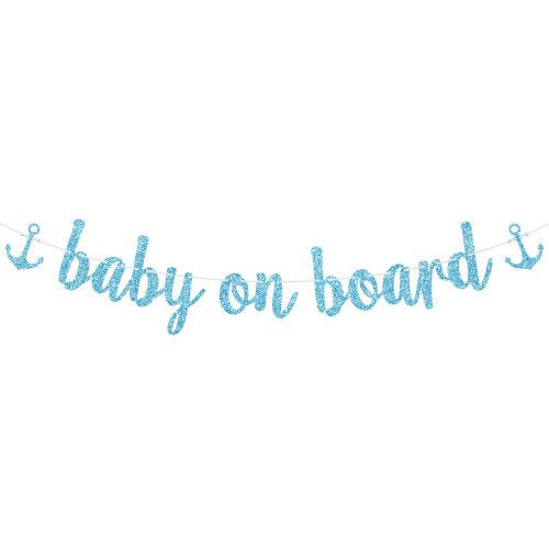 Bannière « Bébé à bord » - Thème Aloha Beach (1 pièce)