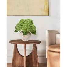 Fleurs d'hortensia artificielles au toucher réaliste (4 pièces)