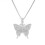 Butterfly Necklace Hip-Hop Style Silver 1