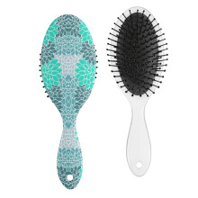 Geometric Hair Brush Tribal Style Detangler 1 Piece