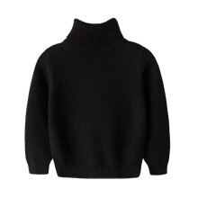 Kids Long Sleeve Turtleneck Thermal Top Winter Crochet