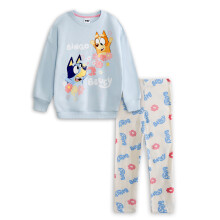 (5-6 Years) Bluey Sweatshirt and Joggers Set (Girls Blue)