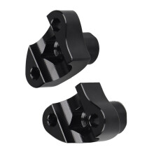 Black 1In Handlebar 1 1/2In Risers for  Dyna Softail Sportster XL 883 1200