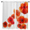 Red Corn Poppy Flower Curtains 2-pack 1