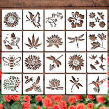 Garden Fence Flower Stencils Reusable 20PCS