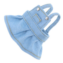 Doll Overall Dress for Stuffed Bear Blue 1 Piece