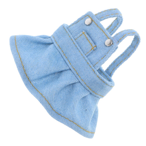 Doll Overall Dress for Stuffed Bear Blue 1 Piece