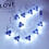 Chanukah Lights White LED Menorah String Lights 9 6
