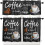 Coffee Theme Kitchen Curtains Set 3 Pieces 54 x 18 Inches 1