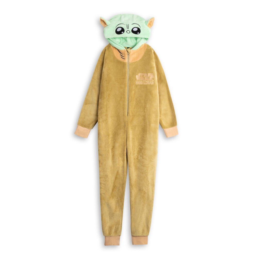 Star Wars (5-6 Years) The Mandalorian Onesie (Unisex Kids Green)