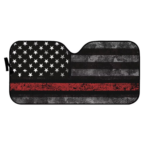Firefighter Windshield Sun Shade Foldable UV Heat Blocking 1