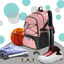 DAMAI Basketball Backpack with Ball Holder and Shoe