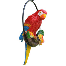 Weatherproof Resin Parakeet Tree Ornament 1 piece