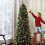 Flocked Christmas Balls Set Brown 6-Piece 7