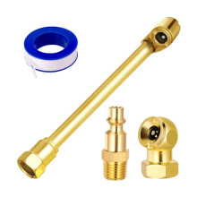 Dual Head Air Chuck Tire Fill Kit 1/4 NPT 4 pcs