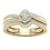 Women's Cubic Zirconia Ring Set Simple Bridal Style 1
