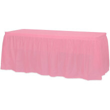 Jupes de table en plastique pour tables rectangulaires 53,93 x 107,87