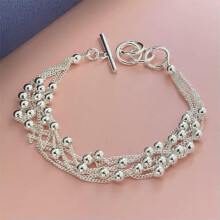925 Silver Charm Bracelet Bangle for Women and Men 75 Styles