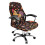Housse de chaise de bureau extensible et lavable à motif coq et fleurs 1