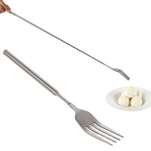 Ausziehbare Grillgabel aus Edelstahl, 8,7–25,4 Zoll