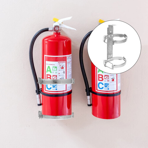 Fire Extinguisher Wall Rack Iron 2 pcs 1