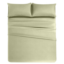 Bedding Set Polyester 4-Piece Green Twin