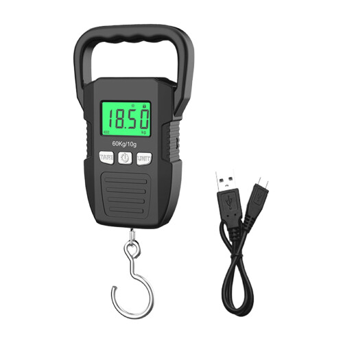 Portable Digital Weight Scale 60 kg LCD Display Rechargeable