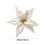 Glitter Poinsettia Christmas Tree Decorations with Clips 3
