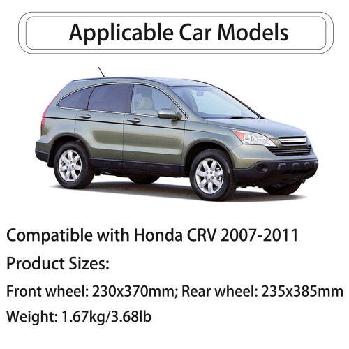 Mud Guards for Honda CR-V 2007–2011 Black 4-Piece Set 1