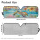 Tropical Turtle Windshield Sun Shade Foldable UV-Blocking 6