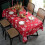 Christmas rectangle tablecloth snowflake design 60x120 2