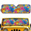 Foldable Windshield Sun Shade Tropical Hibiscus Print 2