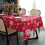 Christmas rectangle tablecloth snowflake design 60x120 3