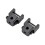 Scroll Saw Blade Clamp Holder Pin 2 Pcs Black Metal 1
