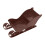 Brown Mini Christmas Sleigh Decoration Plastic 1 Piece 3
