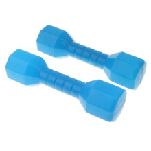 Kids Outdoor Dumbbell Fitness Equipment Pair Blue