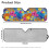 Foldable Windshield Sun Shade Tropical Hibiscus Print 7