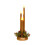Flameless Christmas Candles Gold Pillar 12 inch 5