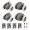 Single Shower Door Wheels Set 23mm 1