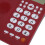 Red Wired Desk Phone with Caller ID for Home Office 3