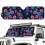 Windshield Sun Shade Boho Floral Turtle Design 52.95 x 5