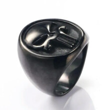 Punisher Skull Ring Stainless Steel Size 7-13
