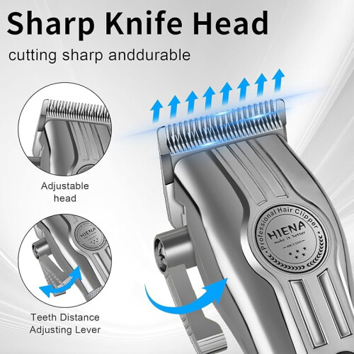 Cordless Hair Clippers for Men USB Rechargeable 8 Combs 1