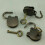 Mini Padlocks Vintage Bronze Style 3 PCS 5