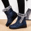 Women's Winter Snow Boots Blue Size 9 8