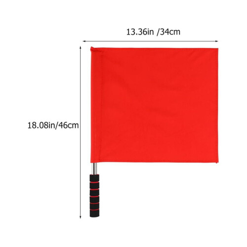 Red Handheld Flags for Racing and Outdoors 4 Pieces 1