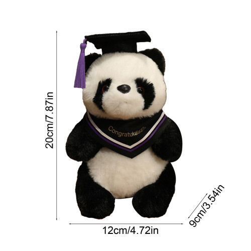 Graduation Plush Bear with Cap and Scarf 4.7 Inch 2