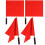 Red Handheld Flags for Racing and Outdoors 4 Pieces 4