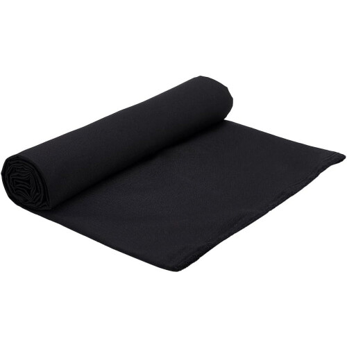 Waterproof Canvas Fabric Black 60x55 Inch